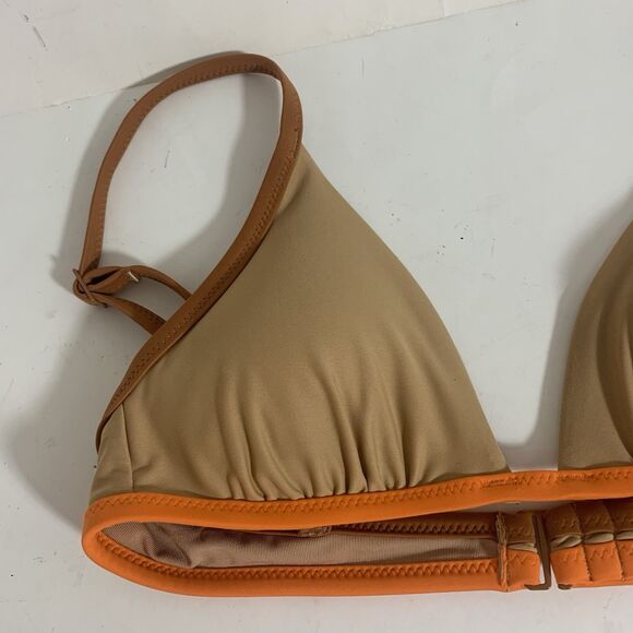 Aerie NWT Brown Tan Orange Adjustable Bikini Bra Size XS Women’s - Picture 3 of 6